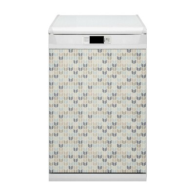 Magnetische Vaatwasser Panel Skin Cover Geometrische textuur