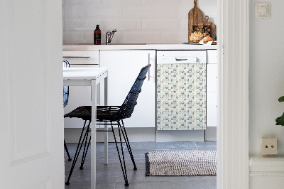 Magnetische Vaatwasser Panel Skin Cover Geometrische textuur