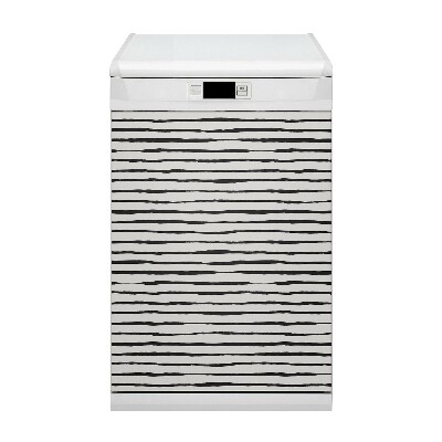 Magnetische Vaatwasser Panel Skin Cover Zwarte lijnen