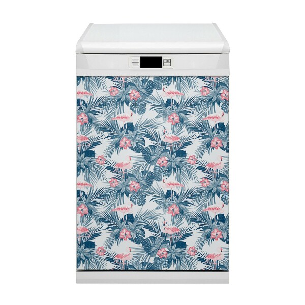 Vaatwasser Panel Cover Flamingo's en vlekken