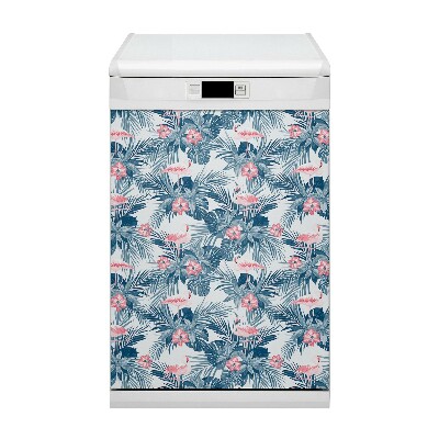 Vaatwasser Panel Cover Flamingo's en vlekken