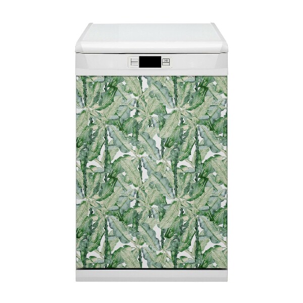 Magnetische Vaatwasser Deur Cover Bananen bladeren