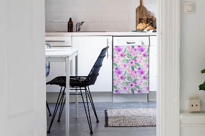 Magnetische Vaatwasser Deur Cover Bloemenpatroon