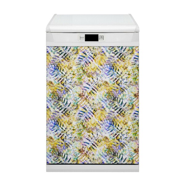 Magnetische Vaatwasser Deur Cover gouden bladeren