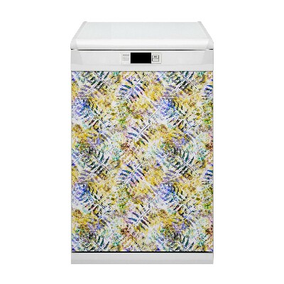 Magnetische Vaatwasser Deur Cover gouden bladeren