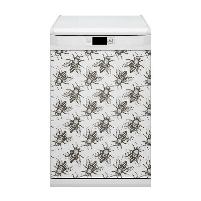 Magnetische Vaatwasser Panel Skin Cover Bijenpatroon