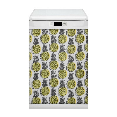Magnetische Vaatwasser Deur Cover Ananaspatroon