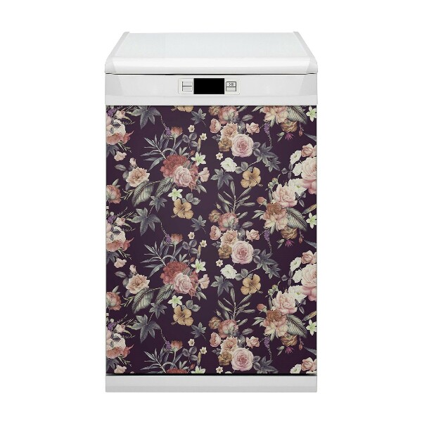 Magnetische Vaatwasser Deur Cover Tuinbloemen