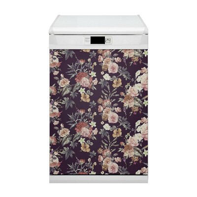 Magnetische Vaatwasser Deur Cover Tuinbloemen