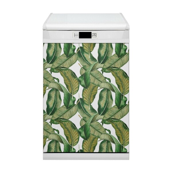 Magnetische Vaatwasser Deur Cover Botanische bladeren