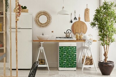 Magnetische Vaatwasser Deur Cover Botanische bladeren