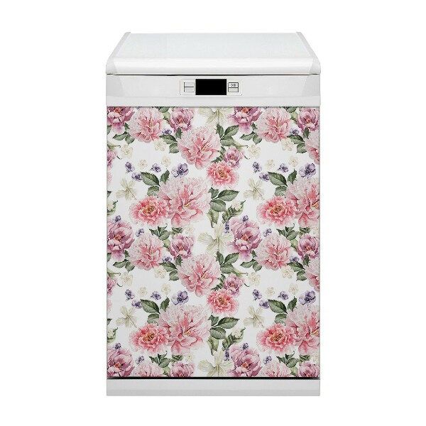 Magnetische Vaatwasser Deur Cover Kunstbloemen
