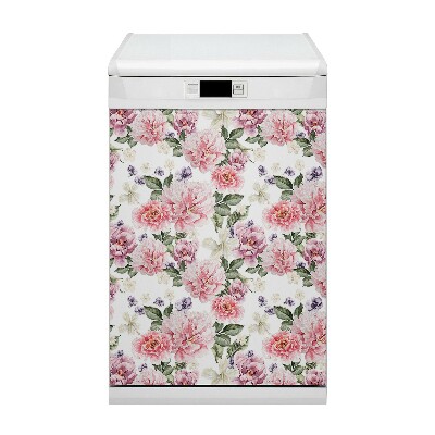 Magnetische Vaatwasser Deur Cover Kunstbloemen