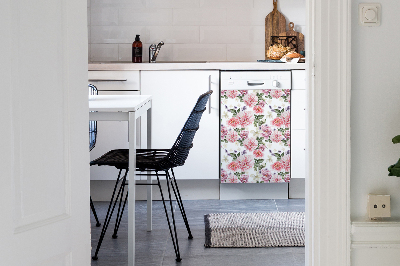 Magnetische Vaatwasser Deur Cover Kunstbloemen