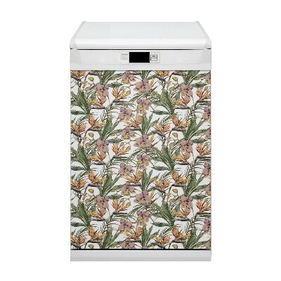 Magnetische Vaatwasser Deur Cover Botanische bladeren