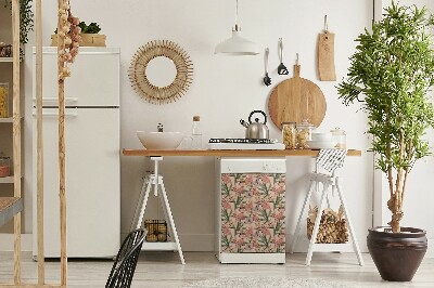 Magnetische Vaatwasser Deur Cover Flamingos