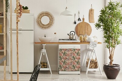 Magnetische Vaatwasser Deur Cover Flamingos