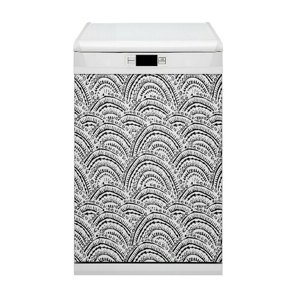 Magnetische Vaatwasser Deur Cover Abstract patroon