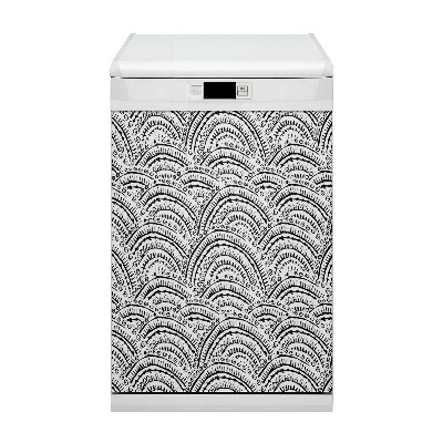 Magnetische Vaatwasser Deur Cover Abstract patroon