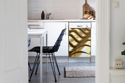 Magnetische Vaatwasser Panel Skin Cover Gouden elementen