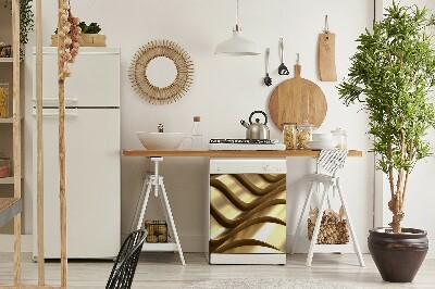 Magnetische Vaatwasser Panel Skin Cover Gouden elementen
