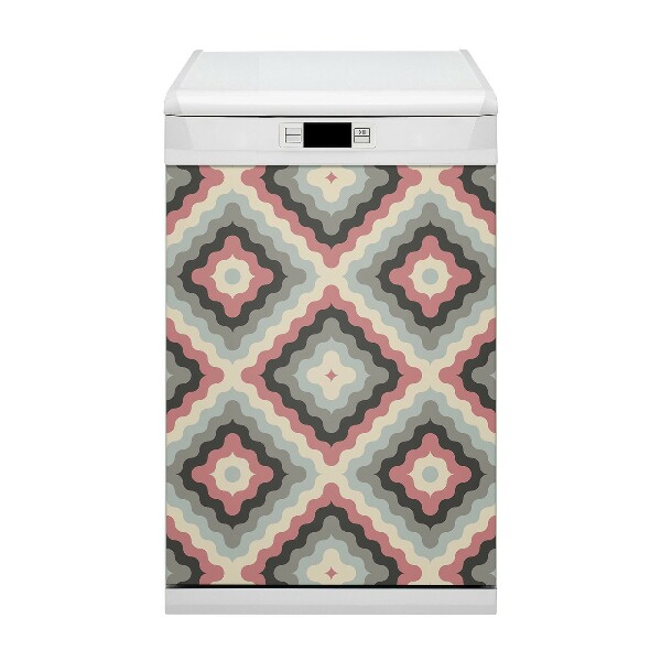 Magnetische Vaatwasser Panel Skin Cover Retro illusie