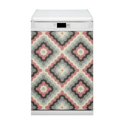 Magnetische Vaatwasser Panel Skin Cover Retro illusie