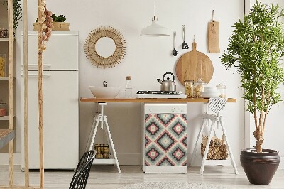 Magnetische Vaatwasser Panel Skin Cover Retro illusie