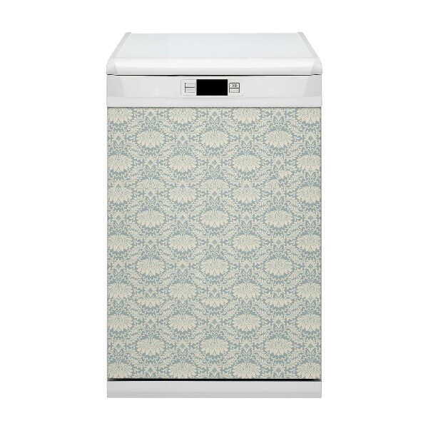Magnetische Vaatwasser Panel Skin Cover Vintage patroon