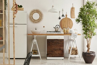 Magnetische Vaatwasser Deur Cover Houten planken
