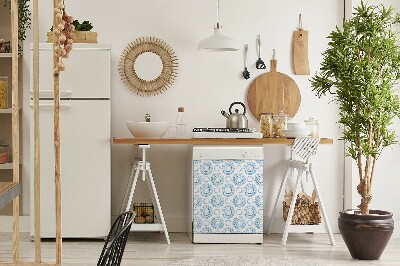 Vaatwasser Panel Cover Blauwe wielen
