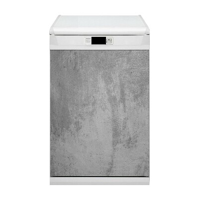 Magnetische Vaatwasser Deur Cover Grijs beton