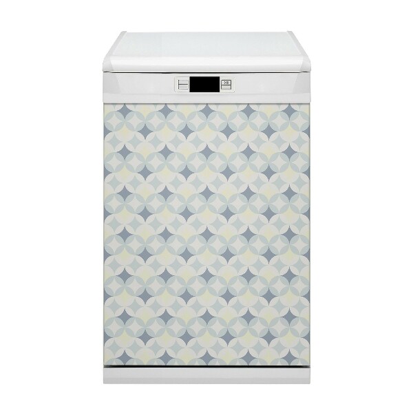 Magnetische Vaatwasser Deur Cover Retro textuur