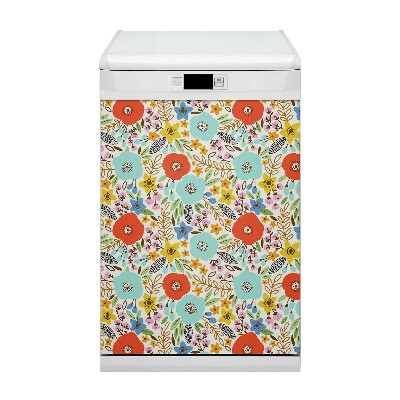 Vaatwasser Panel Cover Weide bloemen