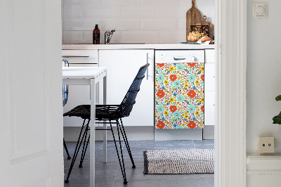 Vaatwasser Panel Cover Weide bloemen