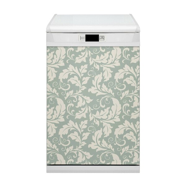 Magnetische Vaatwasser Deur Cover Retro wallpaper