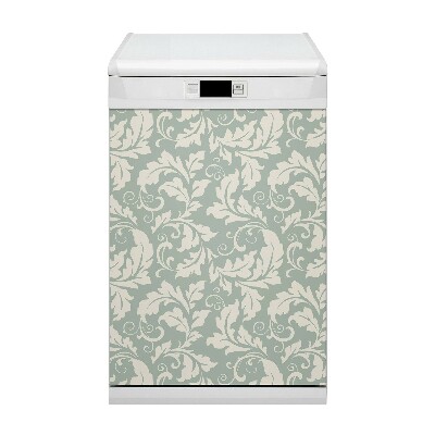 Magnetische Vaatwasser Deur Cover Retro wallpaper