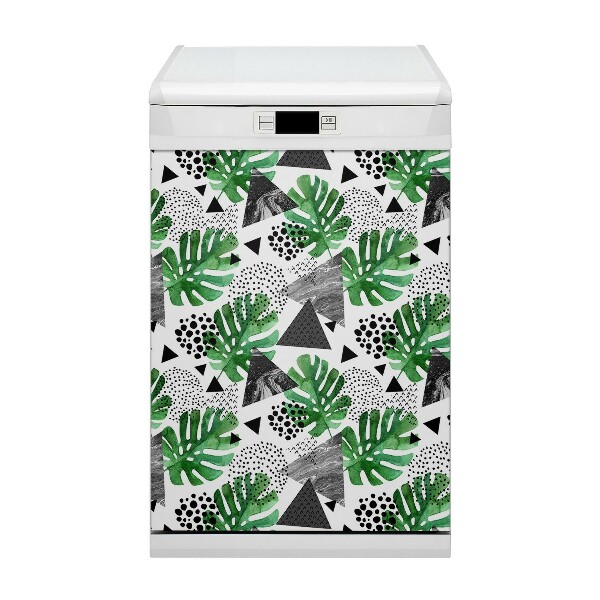 Vaatwasser Panel Cover Jungle -abstractie