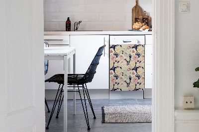 Vaatwasser Panel Cover witte rozen