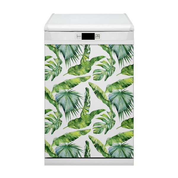 Magnetische Vaatwasser Deur Cover Jungle bladeren