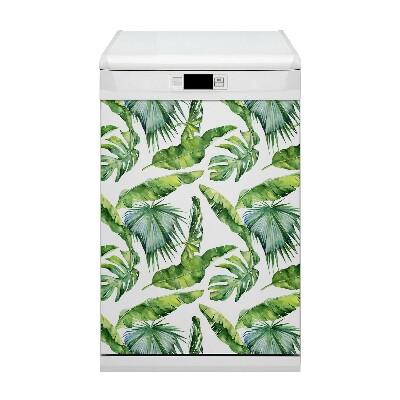 Magnetische Vaatwasser Deur Cover Jungle bladeren