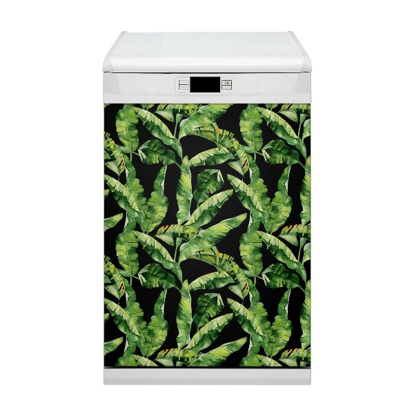Magnetische Vaatwasser Deur Cover Tropisch blad