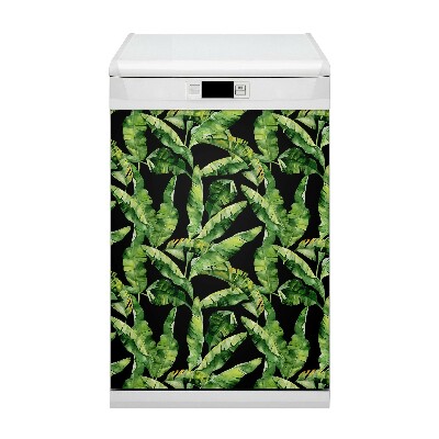 Magnetische Vaatwasser Deur Cover Tropisch blad