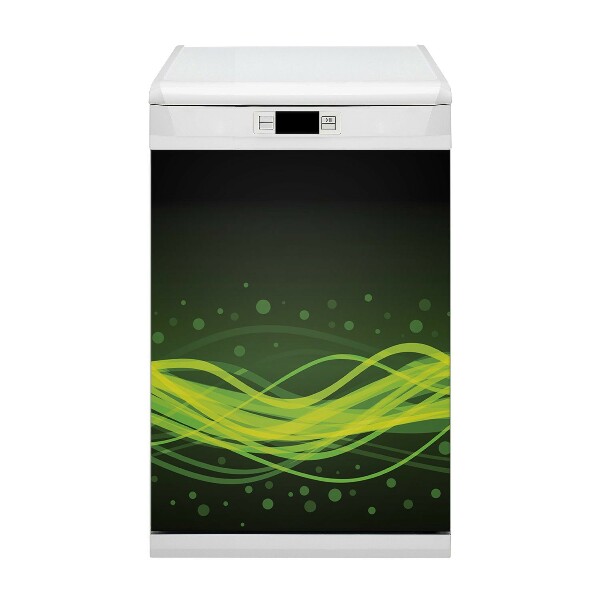 Vaatwasser Panel Cover Groene strepen