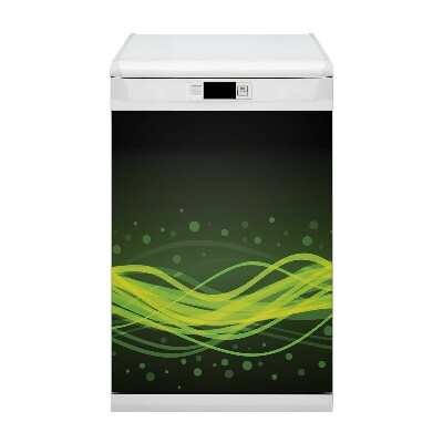 Vaatwasser Panel Cover Groene strepen