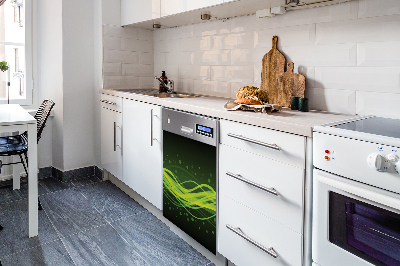 Vaatwasser Panel Cover Groene strepen