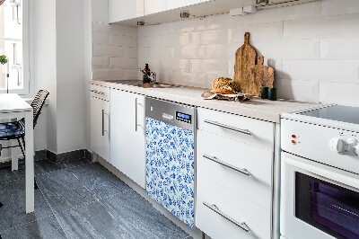 Vaatwasser Panel Cover Blauwe waterverf