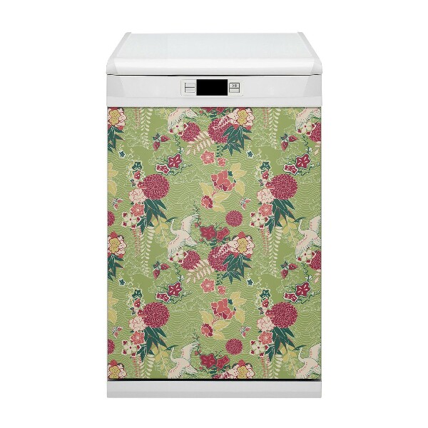 Magnetische Vaatwasser Panel Skin Cover fauna en flora