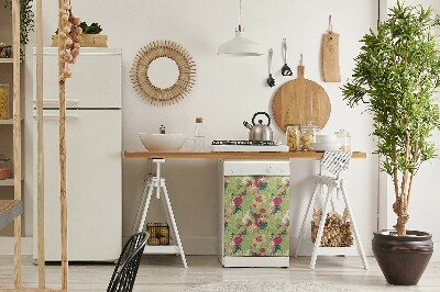 Magnetische Vaatwasser Panel Skin Cover fauna en flora