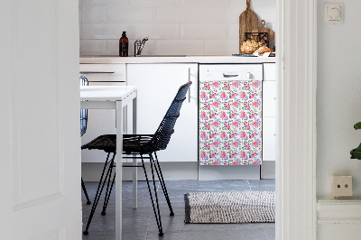 Magnetische Vaatwasser Panel Skin Cover Roses vintage stijl
